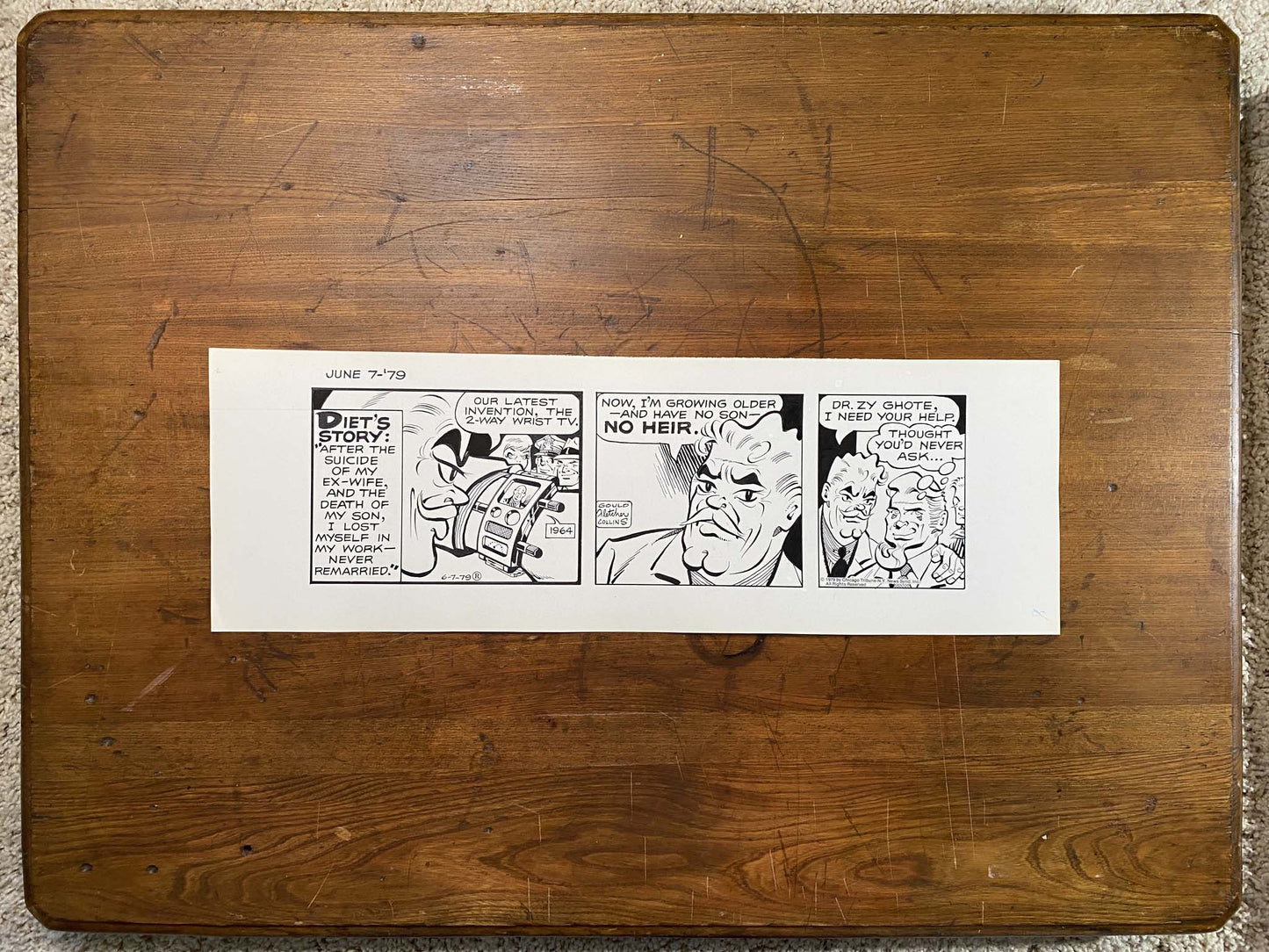 Dick Tracy Daily 6/7/79 Original Art Illustration | Fletcher Studio