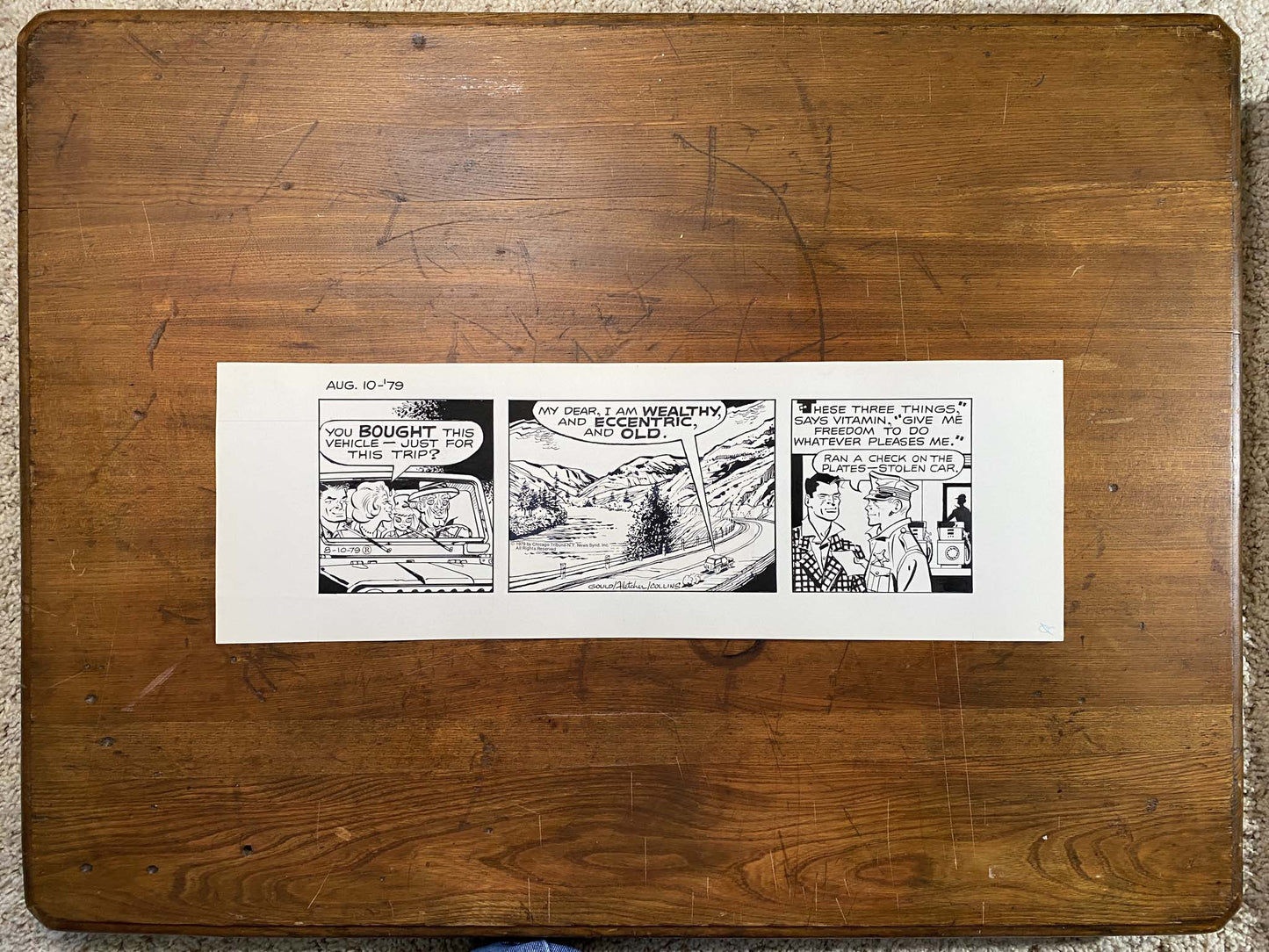 Dick Tracy Daily 8/10/79 Original Art Illustration | Fletcher Studio