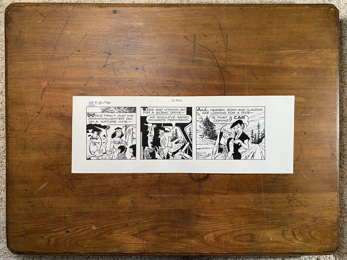 Dick Tracy Daily 10/8/79 Original Art Illustration | Fletcher Studio