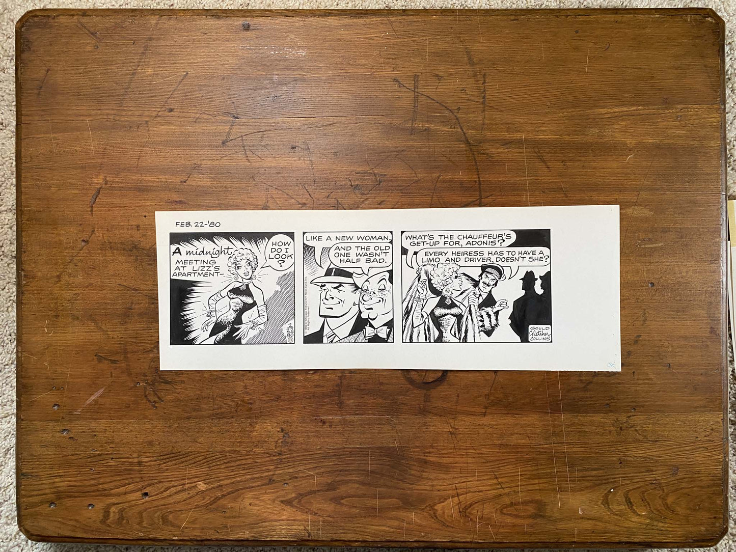 Dick Tracy Daily 2/22/80 Original Art Illustration | Fletcher Studio