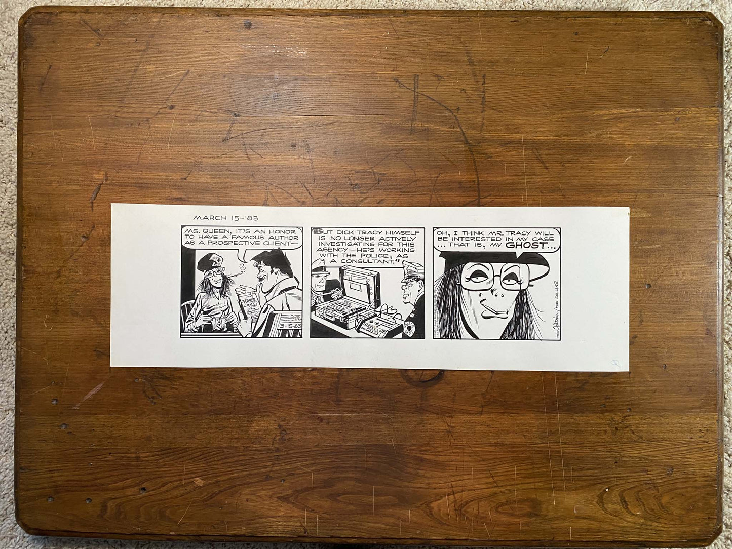 Dick Tracy Daily 3/15/83 Original Art Illustration | Fletcher Studio