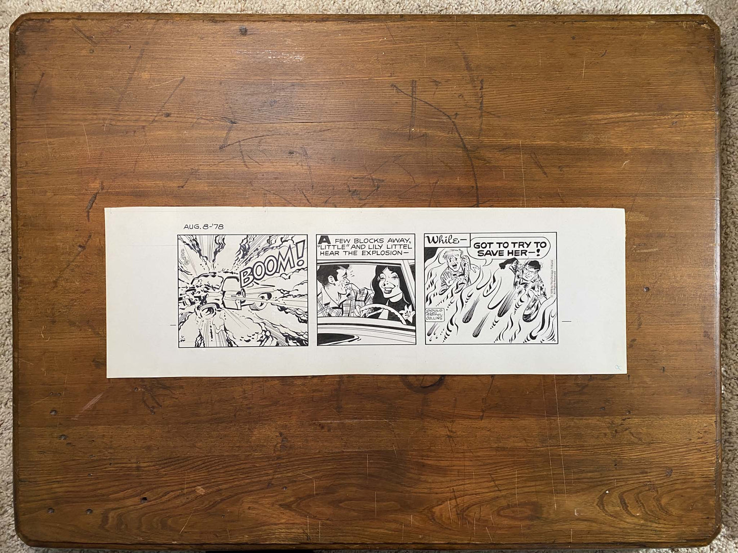 Dick Tracy Daily 8/8/78 Original Art Illustration | Fletcher Studio