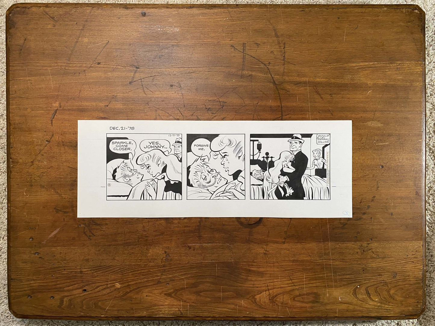 Dick Tracy Daily 12/21/78 Original Art Illustration | Fletcher Studio