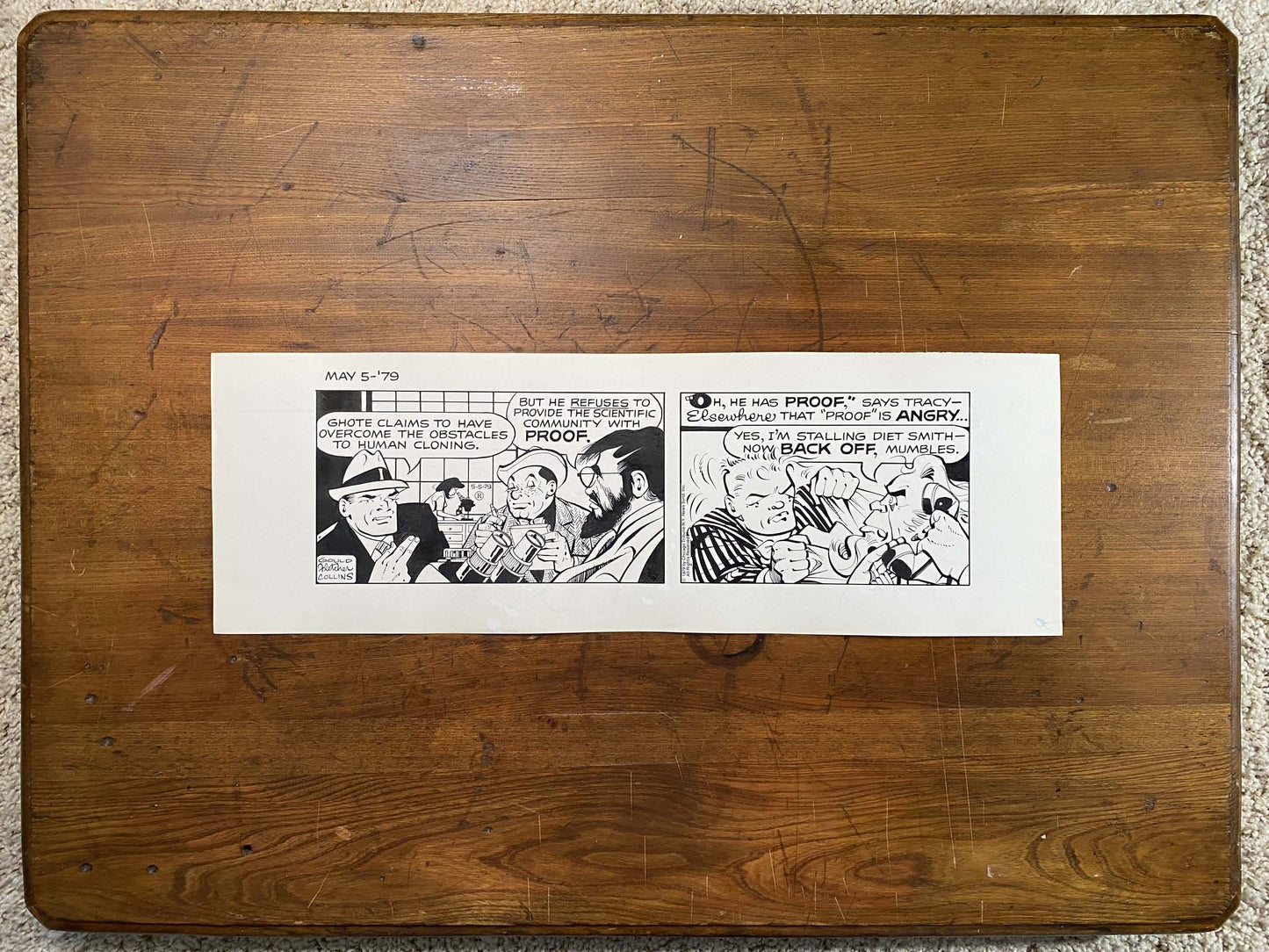 Dick Tracy Daily 5/5/79 Original Art Illustration | Fletcher Studio
