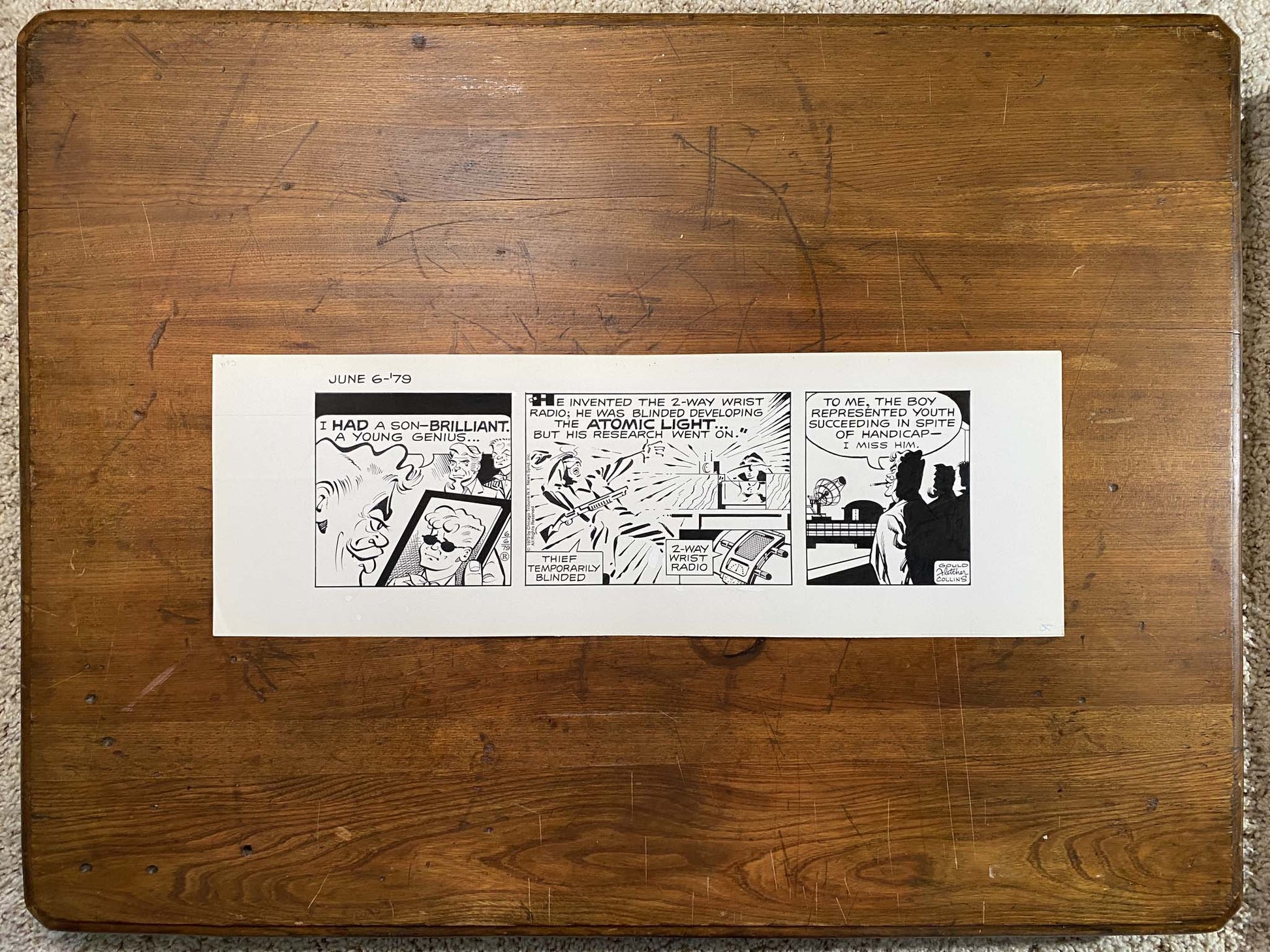 Dick Tracy Daily 6/6/79 Original Art Illustration | Fletcher Studio