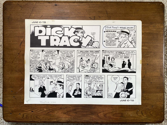 Dick Tracy Sunday 6/10/79 Original Art Illustration | Fletcher Studio