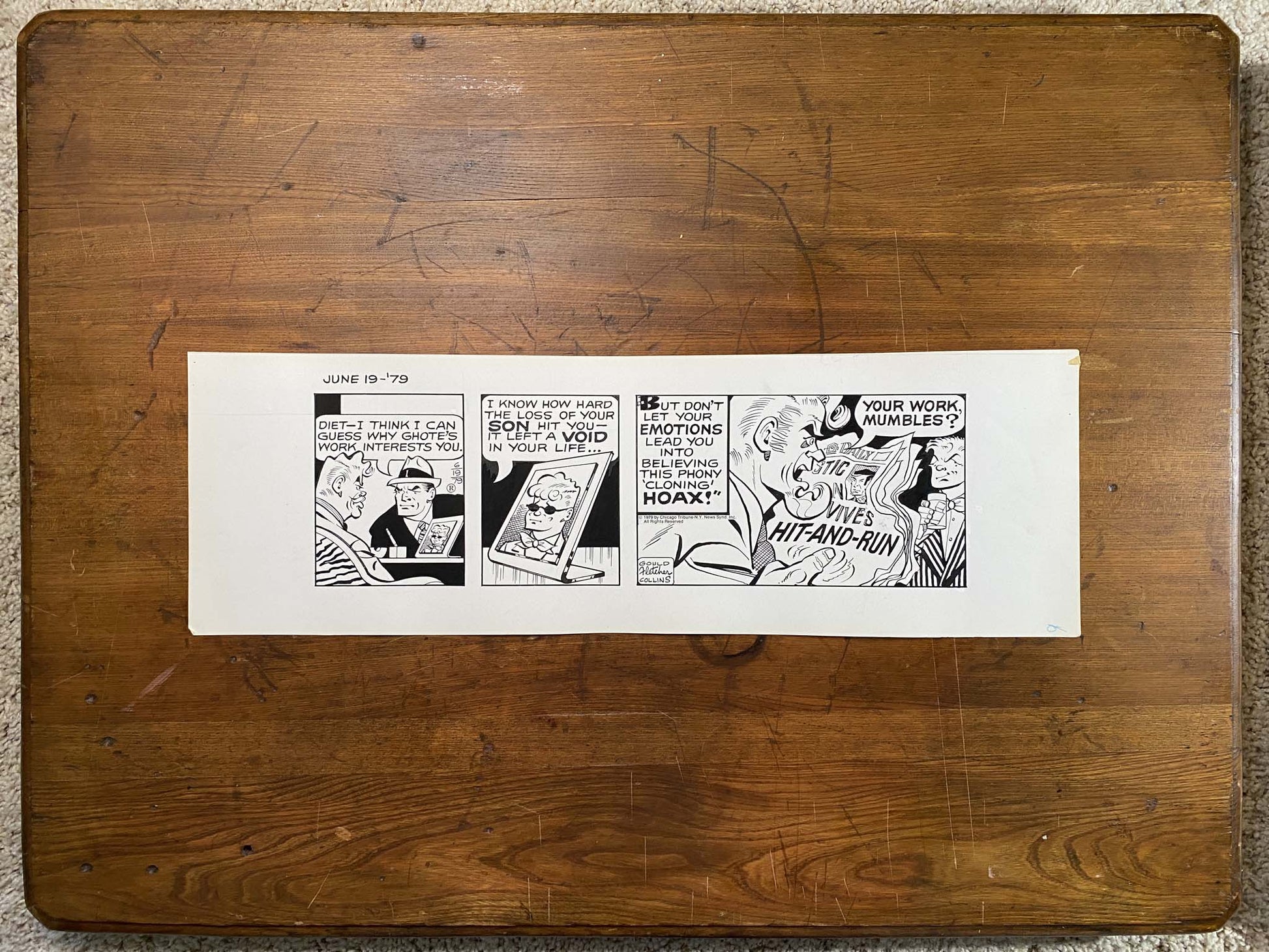 Dick Tracy Daily 6/19/79 Original Art Illustration | Fletcher Studio