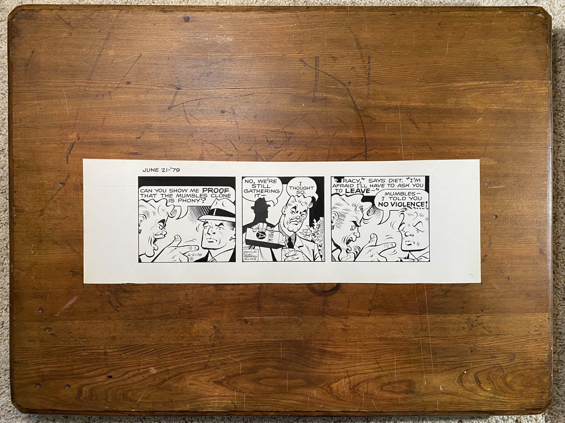 Dick Tracy Daily 6/21/79 Original Art Illustration | Fletcher Studio
