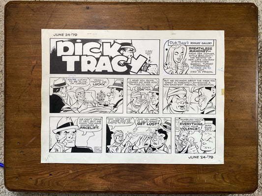 Dick Tracy Sunday 6/24/79 Original Art Illustration | Fletcher Studio