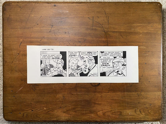 Dick Tracy Daily 6/28/79 Original Art Illustration | Fletcher Studio