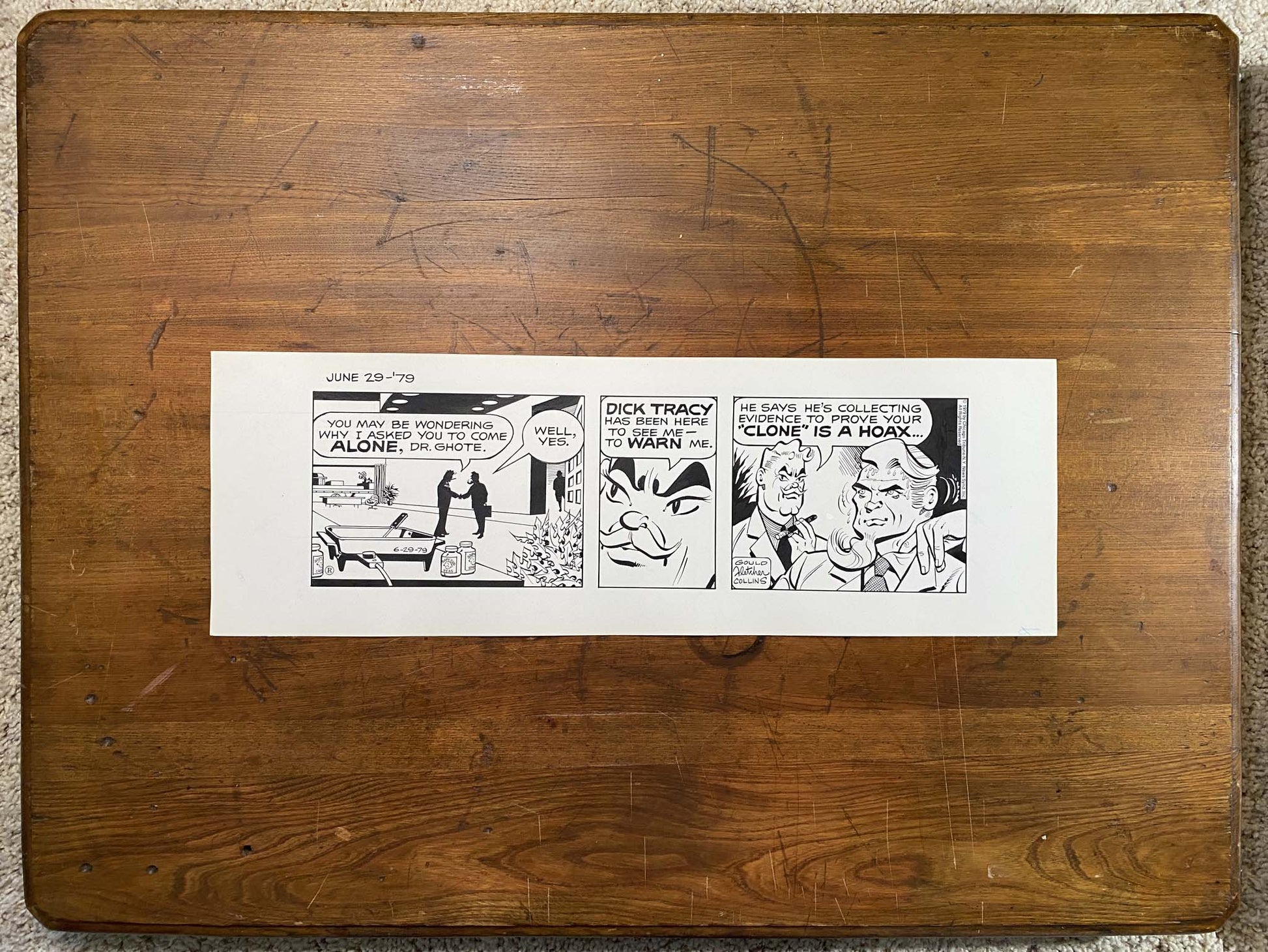 Dick Tracy Daily 6/29/79 Original Art Illustration | Fletcher Studio