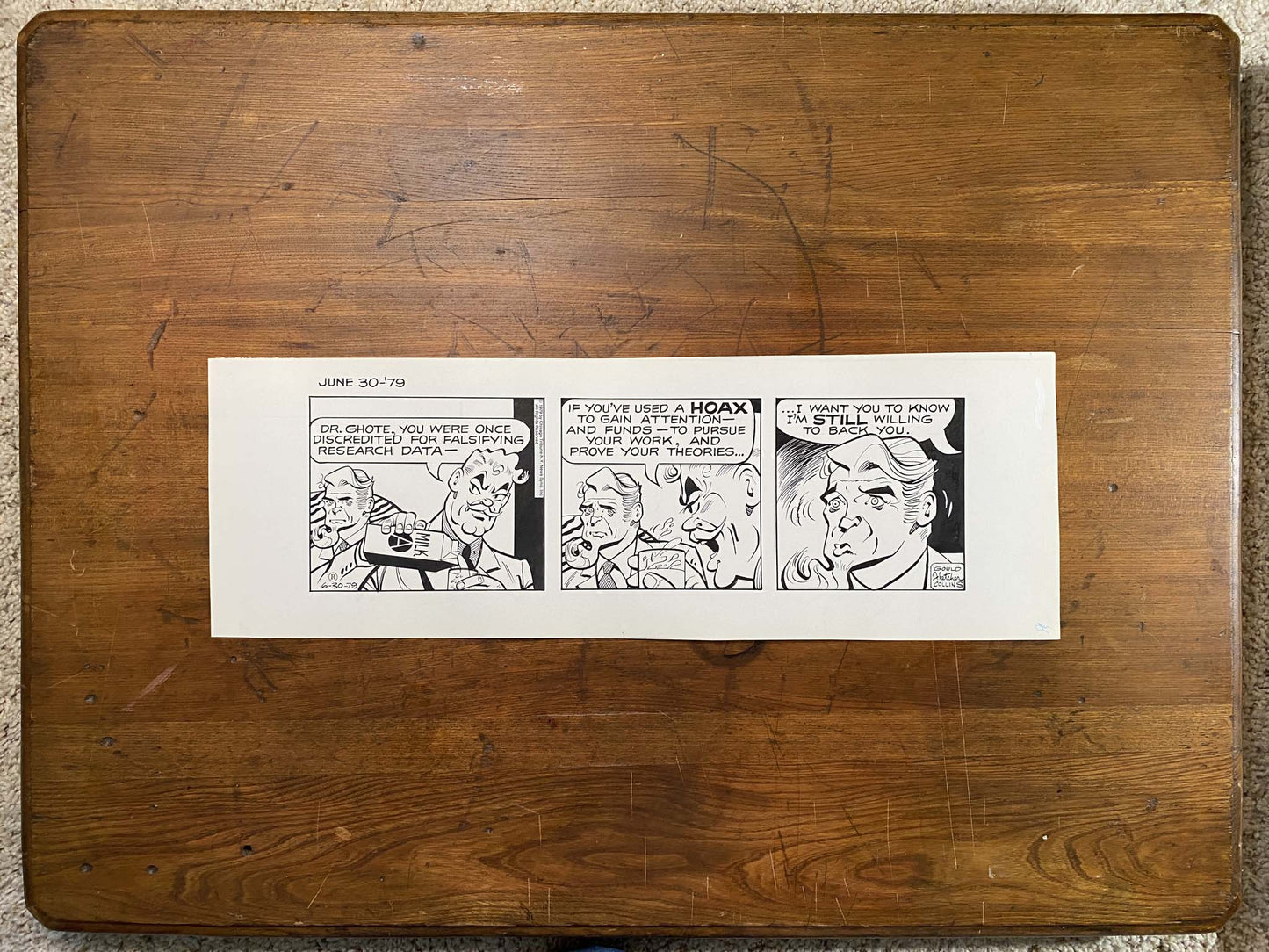 Dick Tracy Daily 6/30/79 Original Art Illustration | Fletcher Studio