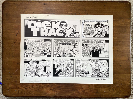 Dick Tracy Sunday 7/1/79 Original Art Illustration | Fletcher Studio