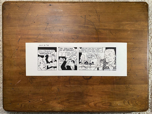 Dick Tracy Daily 7/3/79 Original Art Illustration | Fletcher Studio