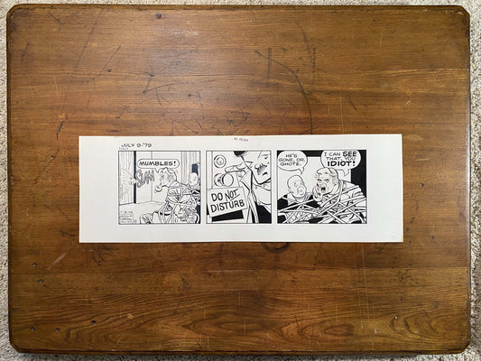 Dick Tracy Daily 7/9/79 Original Art Illustration | Fletcher Studio