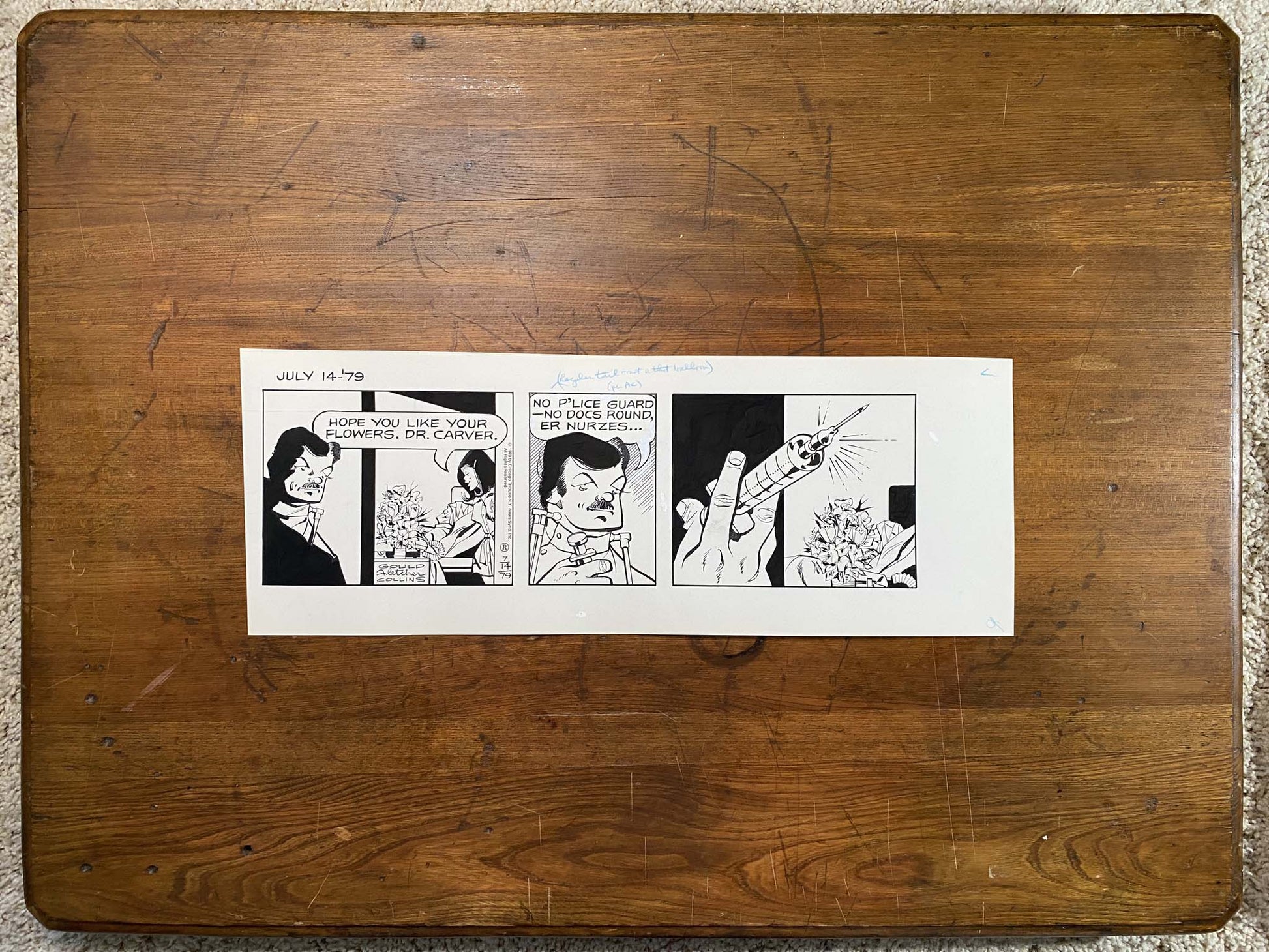 Dick Tracy Daily 7/14/79 Original Art Illustration | Fletcher Studio