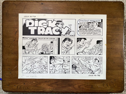 Dick Tracy Sunday 7/15/79 Original Art Illustration | Fletcher Studio