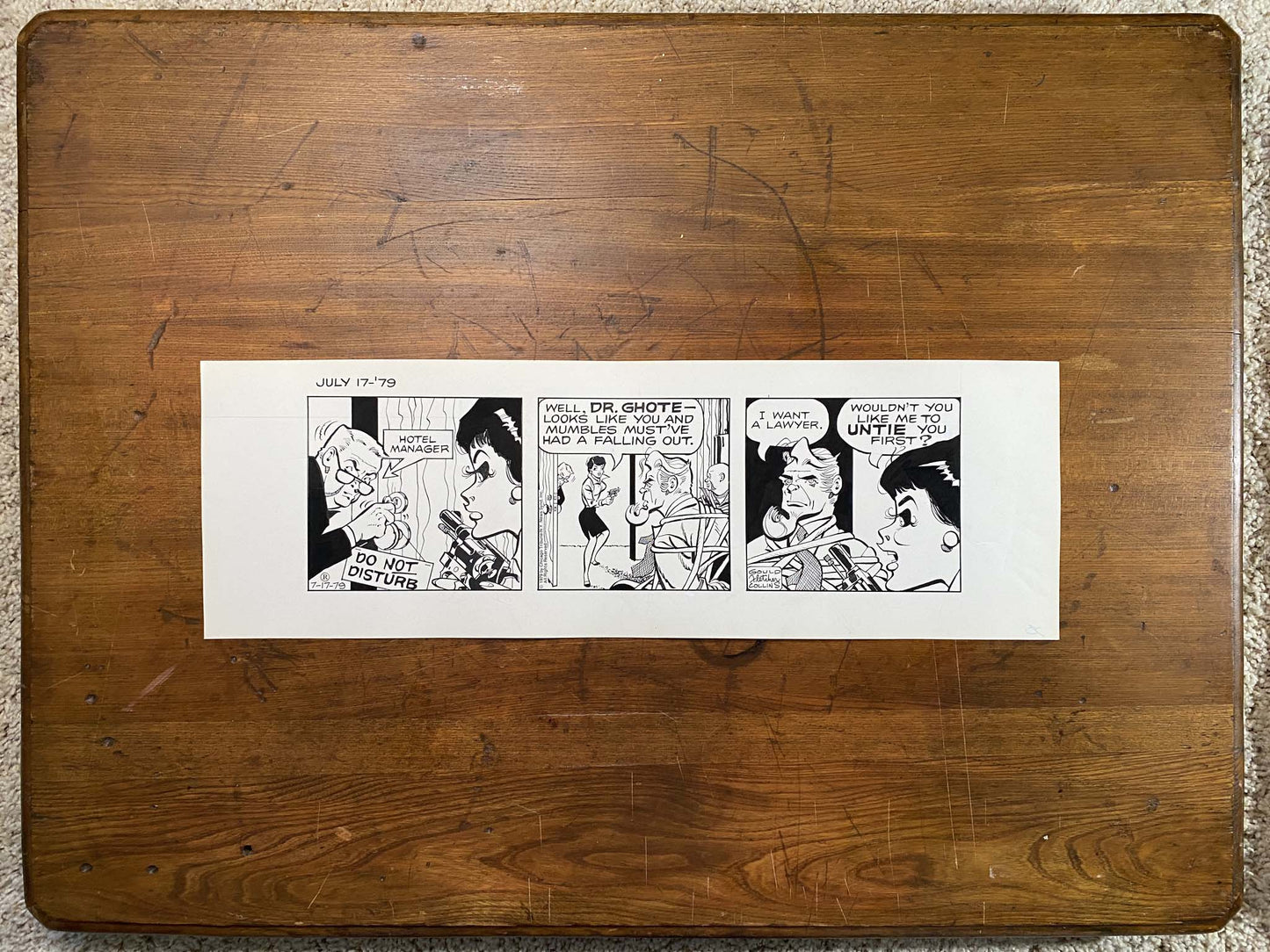 Dick Tracy Daily 7/17/79 Original Art Illustration | Fletcher Studio