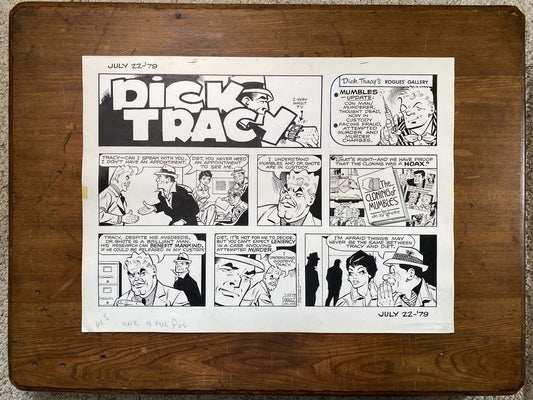 Dick Tracy Sunday 7/22/79 Original Art Illustration | Fletcher Studio