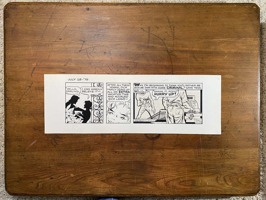 Dick Tracy Daily 7/28/79 Original Art Illustration | Fletcher Studio