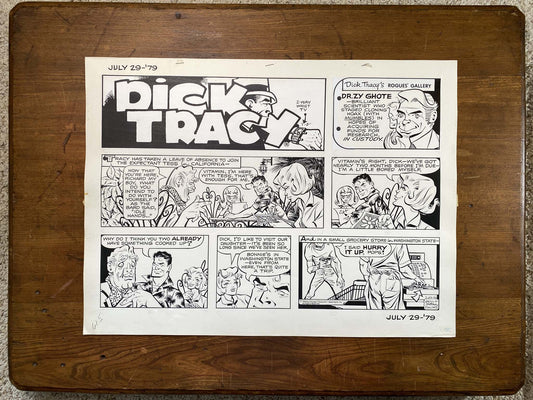 Dick Tracy Sunday 7/29/79 Original Art Illustration | Fletcher Studio