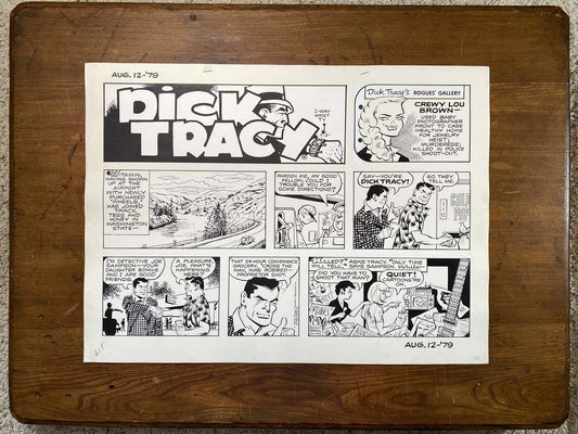 Dick Tracy Sunday 8/12/79 Original Art Illustration | Fletcher Studio