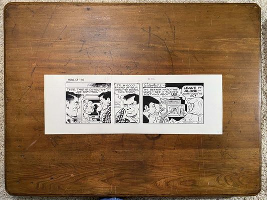 Dick Tracy Daily 8/13/79 Original Art Illustration | Fletcher Studio