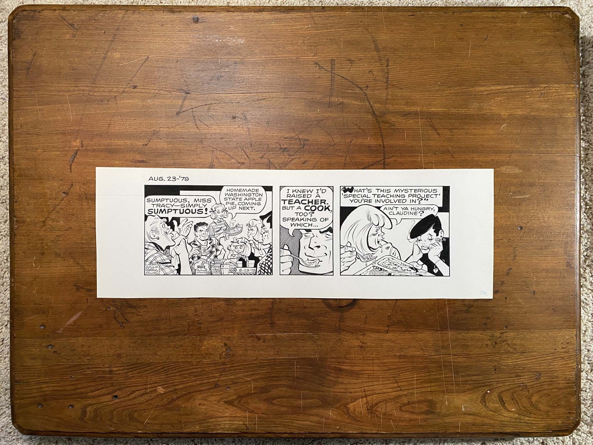 Dick Tracy Daily 8/23/79 Original Art Illustration | Fletcher Studio
