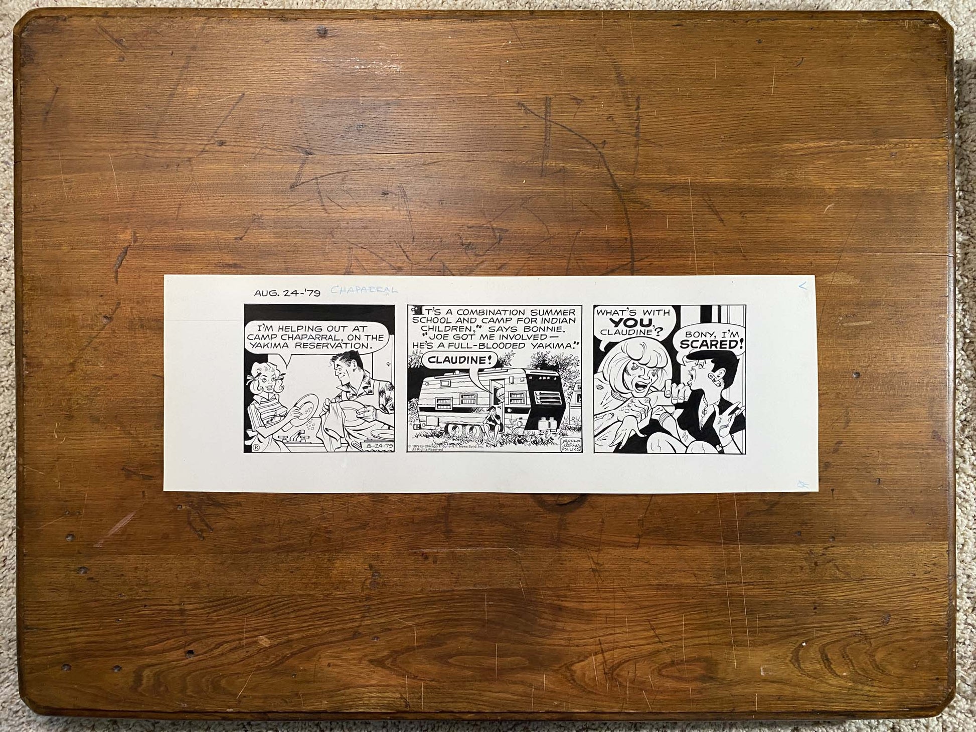 Dick Tracy Daily 8/24/79 Original Art Illustration | Fletcher Studio