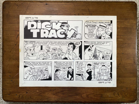Dick Tracy Sunday 9/2/79 Original Art Illustration | Fletcher Studio
