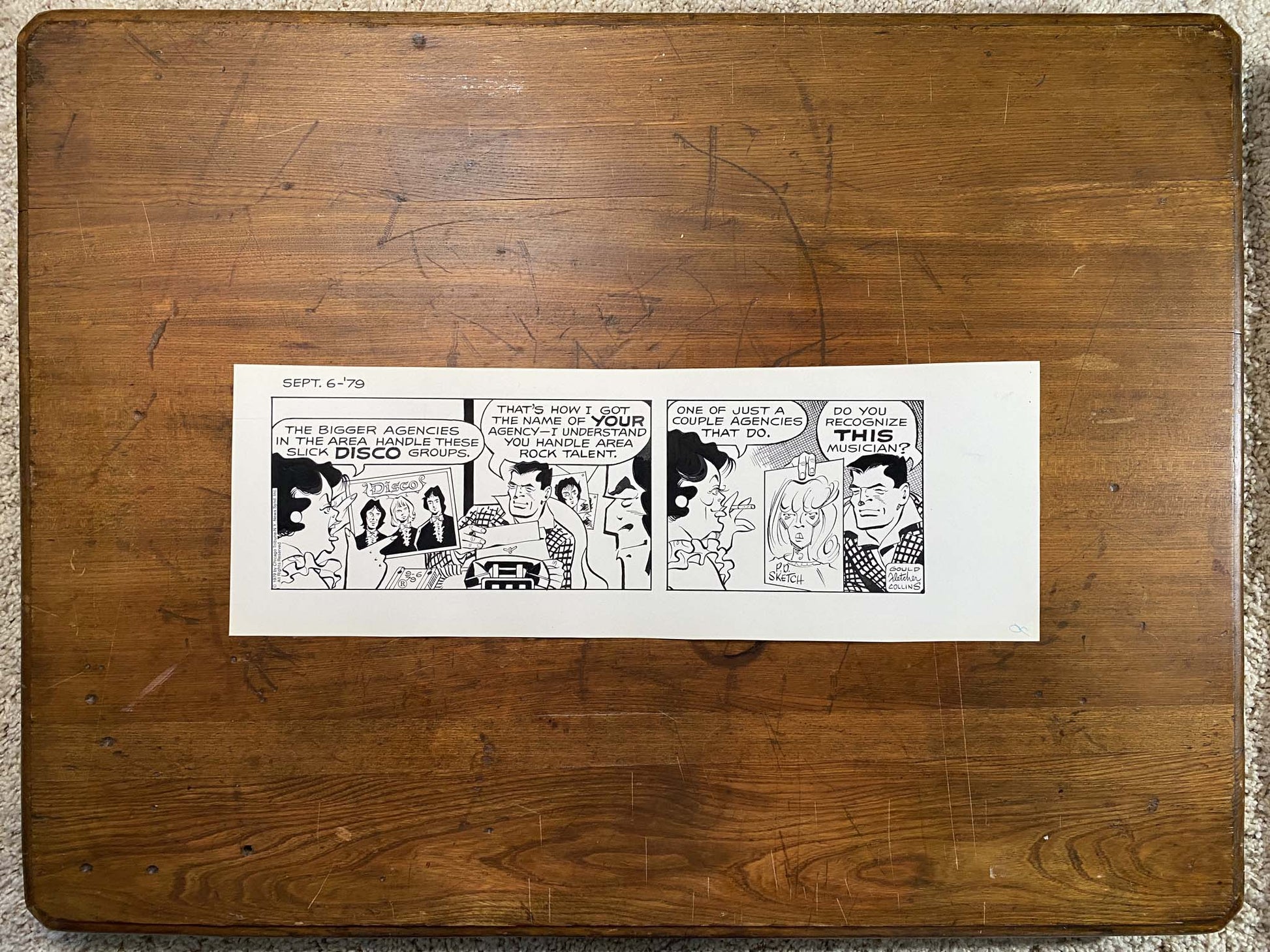 Dick Tracy Daily 9/6/79 Original Art Illustration | Fletcher Studio