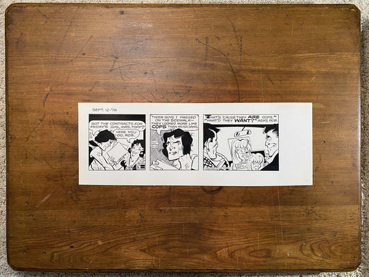 Dick Tracy Daily 9/12/79 Original Art Illustration | Fletcher Studio