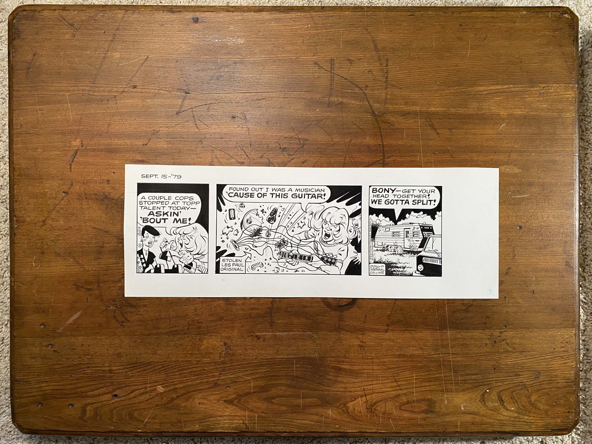 Dick Tracy Daily 9/15/79 Original Art Illustration | Fletcher Studio