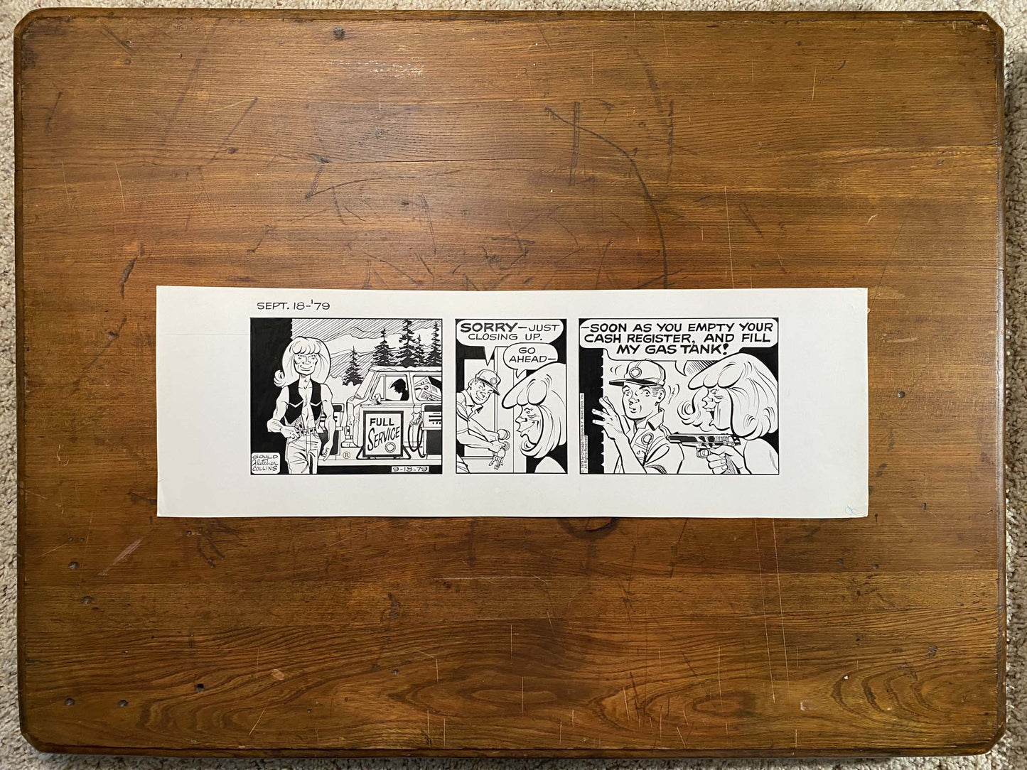 Dick Tracy Daily 9/18/79 Original Art Illustration | Fletcher Studio