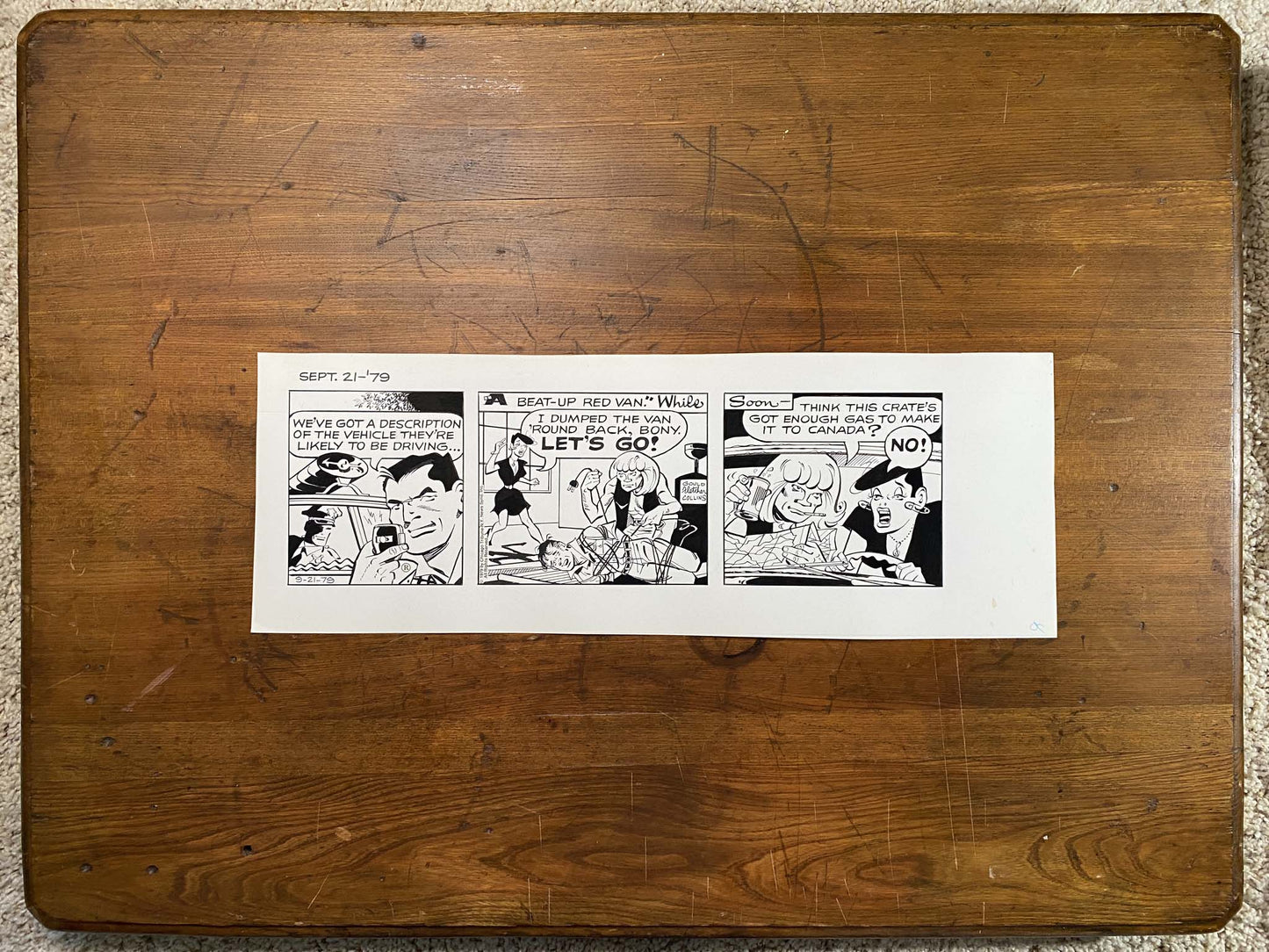 Dick Tracy Daily 9/21/79 Original Art Illustration | Fletcher Studio