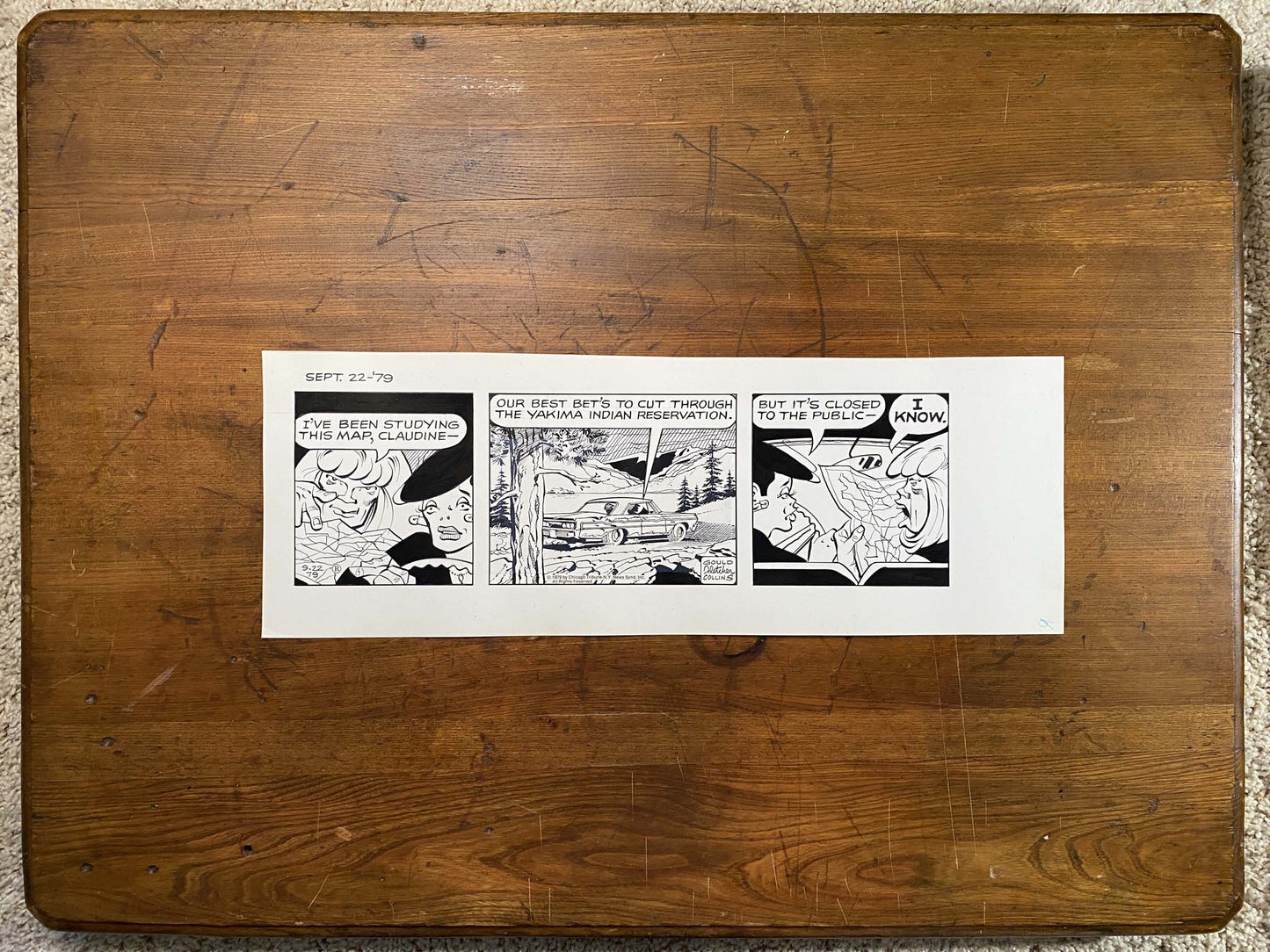 Dick Tracy Daily 9/22/79 Original Art Illustration | Fletcher Studio