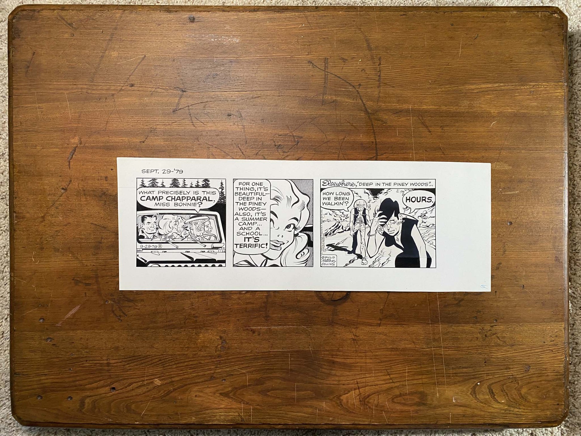 Dick Tracy Daily 9/29/79 Original Art Illustration | Fletcher Studio