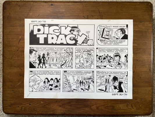 Dick Tracy Sunday 9/30/79 Original Art Illustration | Fletcher Studio