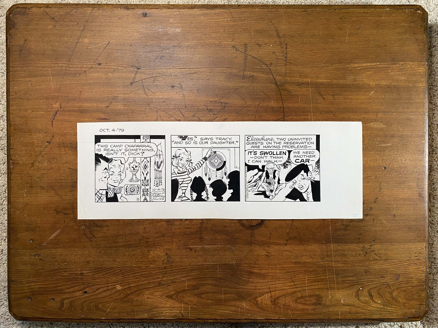 Dick Tracy Daily 10/4/79 Original Art Illustration | Fletcher Studio