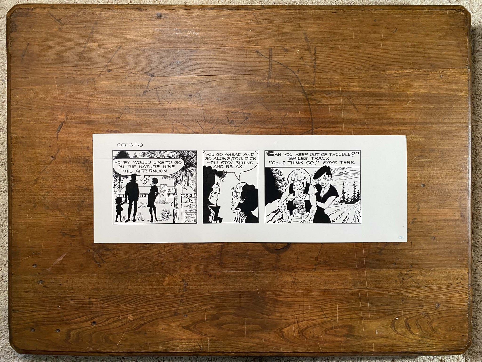 Dick Tracy Daily 10/6/79 Original Art Illustration | Fletcher Studio