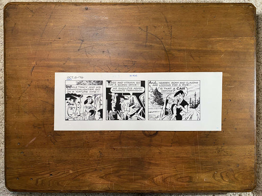Dick Tracy Daily 10/8/79 Original Art Illustration | Fletcher Studio