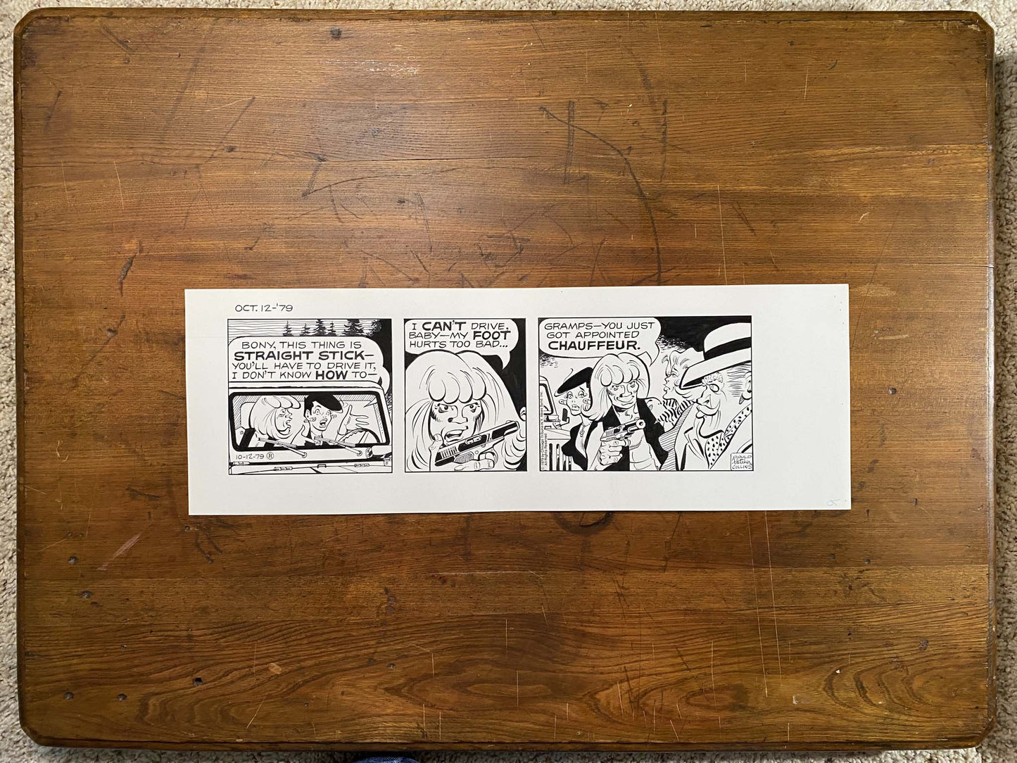Dick Tracy Daily 10/12/79 Original Art Illustration | Fletcher Studio