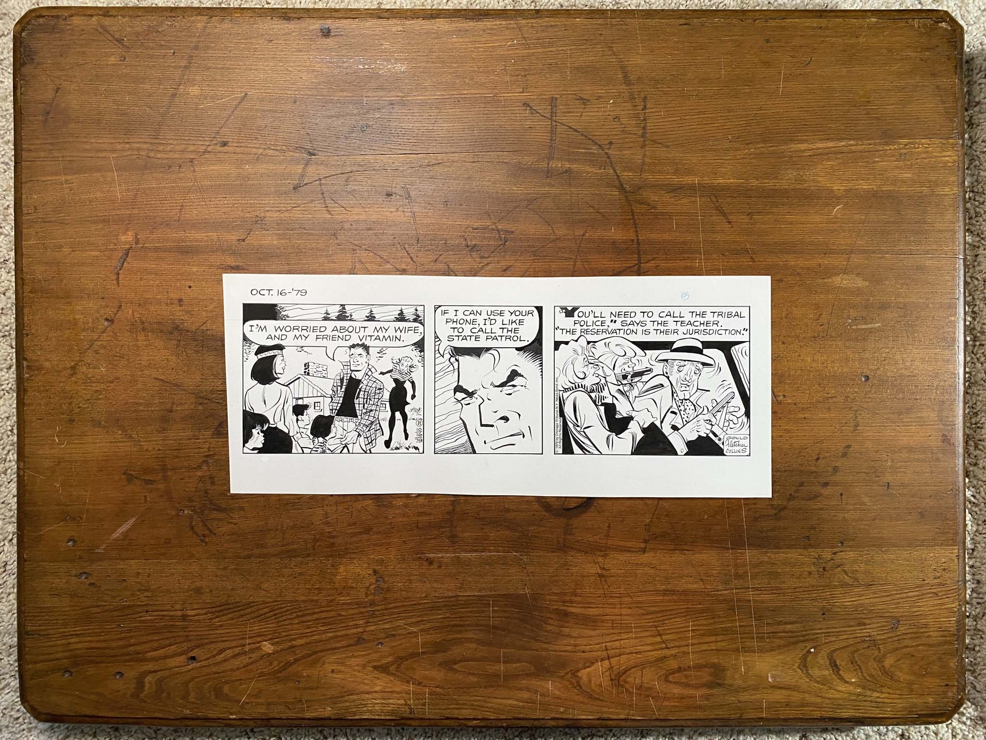 Dick Tracy Daily 10/16/79 Original Art Illustration | Fletcher Studio