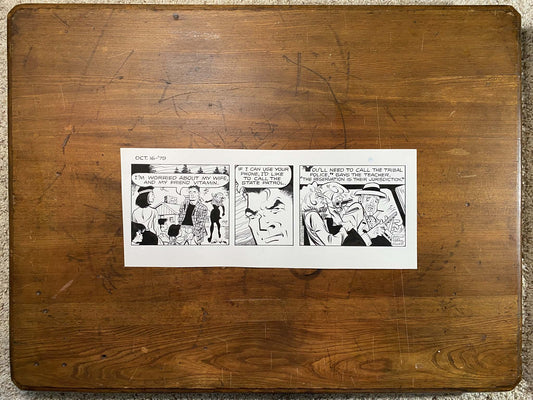 Dick Tracy Daily 10/16/79 Original Art Illustration | Fletcher Studio