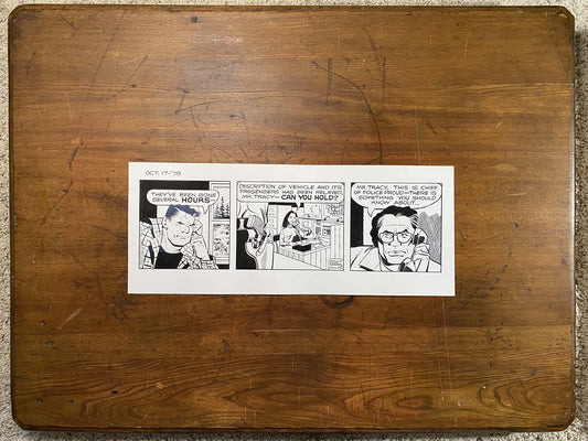 Dick Tracy Daily 10/17/79 Original Art Illustration | Fletcher Studio