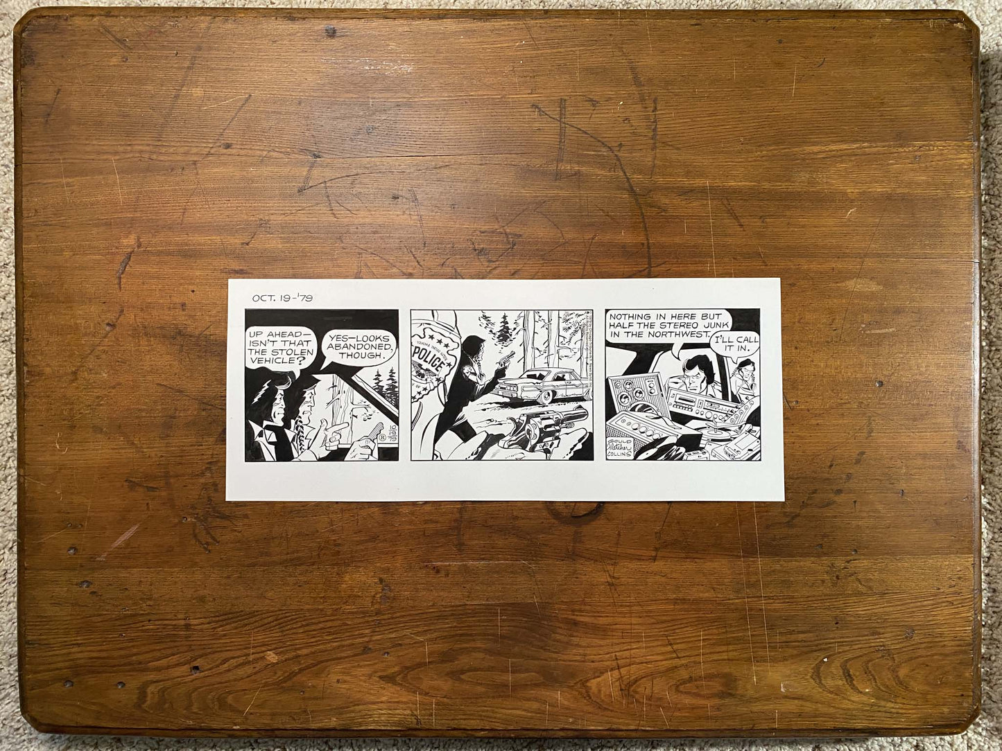 Dick Tracy Daily 10/19/79 Original Art Illustration | Fletcher Studio