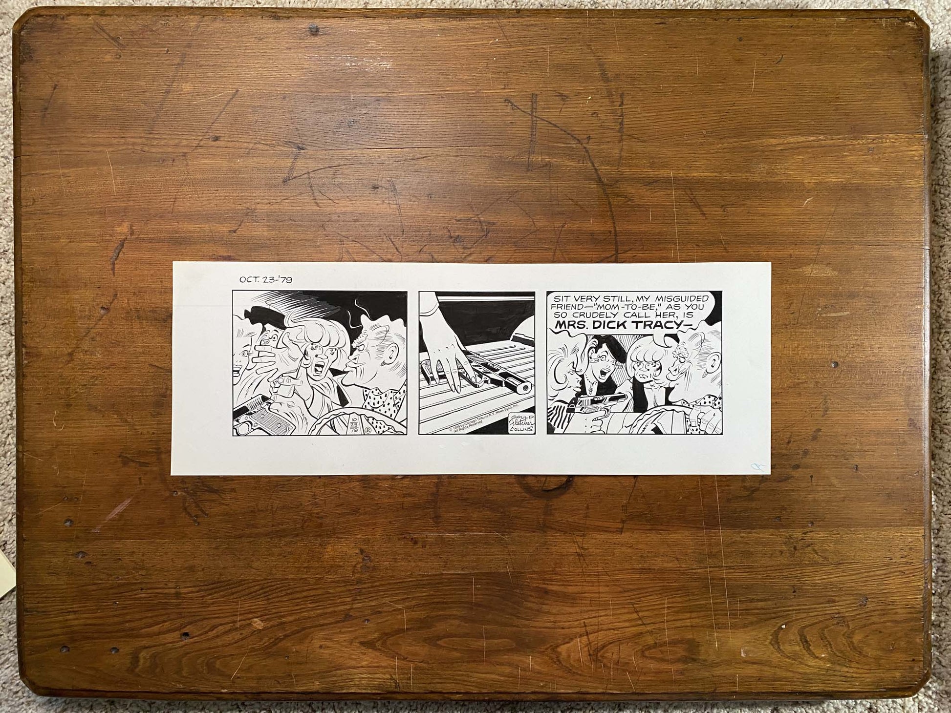 Dick Tracy Daily 10/23/79 Original Art Illustration | Fletcher Studio