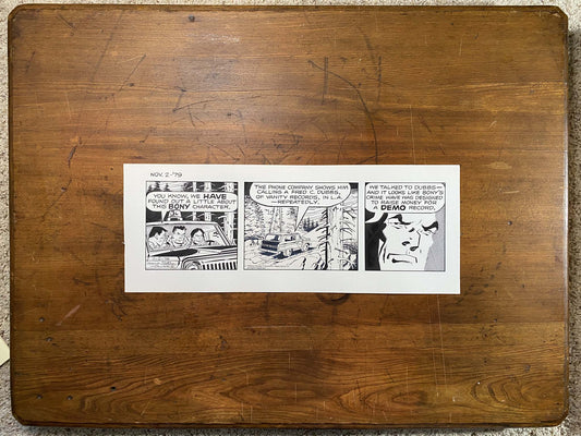 Dick Tracy Daily 11/2/79 Original Art Illustration | Fletcher Studio