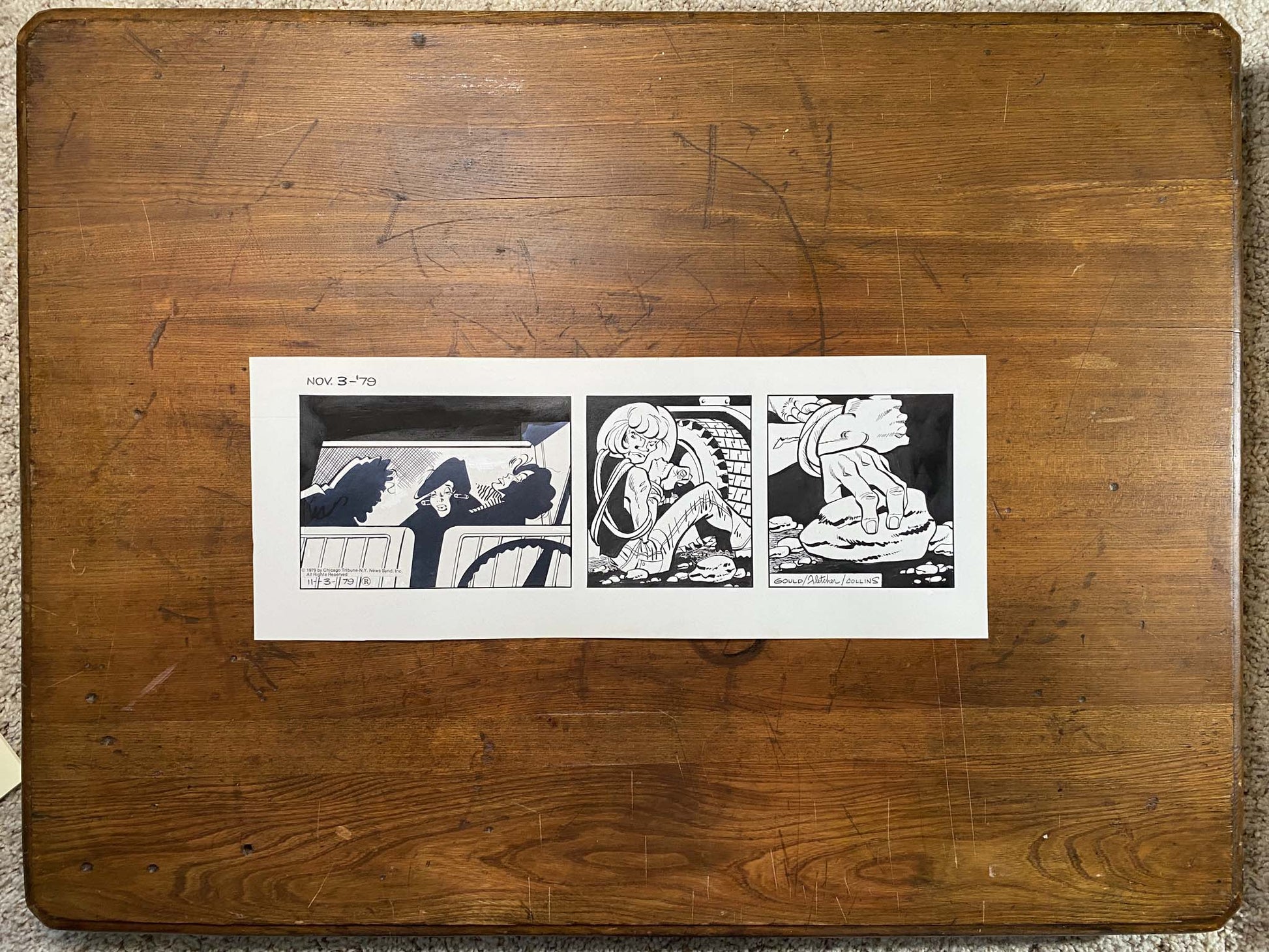 Dick Tracy Daily 11/3/79 Original Art Illustration | Fletcher Studio