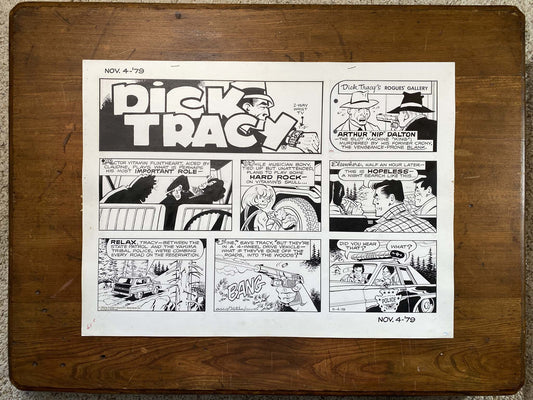 Dick Tracy Sunday 11/4/79 Original Art Illustration | Fletcher Studio